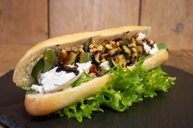 Geitenkaas met gegrilde groenten van SiS Luncherij