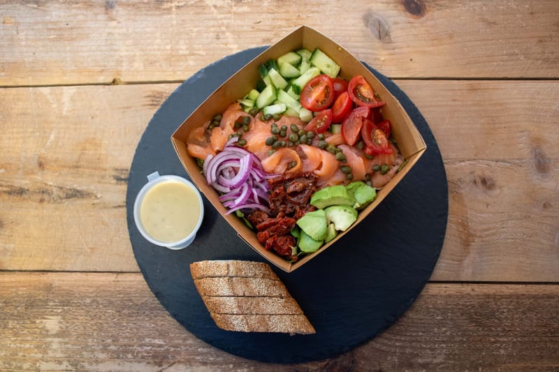 Salade Zalm van SiS Luncherij